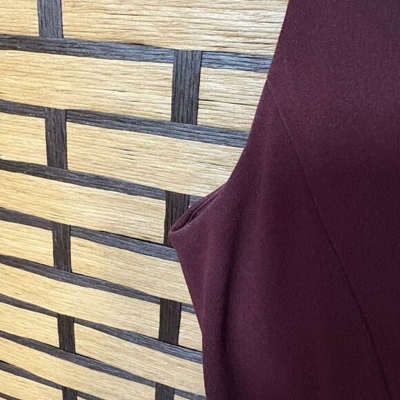 Antonio Melani Burgundy One Shoulder Jumpsuit Size 6 - Picture 8 of 10